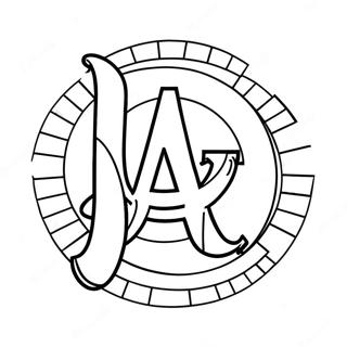 Dodgers Logo Ausmalbild 19098-15968