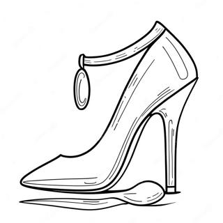 Eleganter Stiletto High Heel Ausmalbild 19129-15995