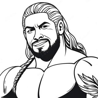 Roman Reigns Wwe Ausmalbild 19228-16070