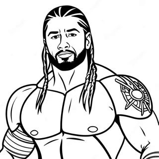 Roman Reigns Wwe Ausmalbild 19228-16072