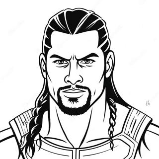 Roman Reigns In Aktion Ausmalbild 19229-16074