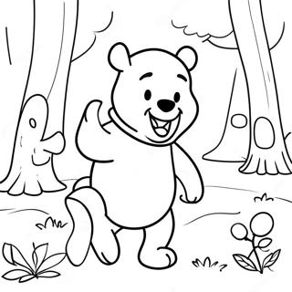 Abenteuerlicher Winnie Puuh Im Hundertmorgenwald Ausmalbild 19609-18338