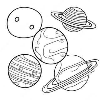 Sonnen System Ausmalbild 1961-1610