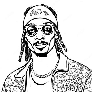 Snoop Dogg Ausmalbild 19628-18352