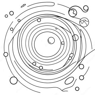 Buntes Planetensystem Ausmalbild 1962-1615