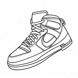 Coole Basketball Sneaker Ausmalbild 19669-18388