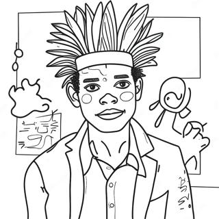 Basquiat Ausmalbilder