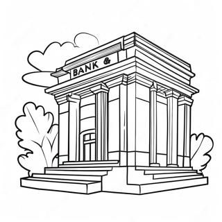 Bank Ausmalbilder