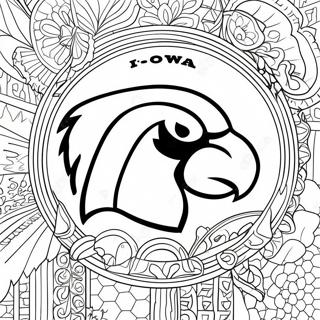 Iowa Hawkeyes Logo Ausmalbild 19708-18415