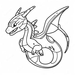 Mega Rayquaza Im Flug Ausmalbild 19789-18481