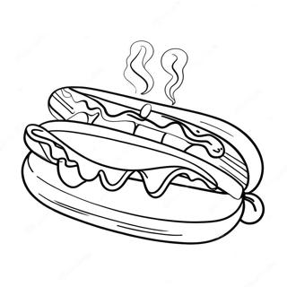 Hot Dog Ausmalbilder