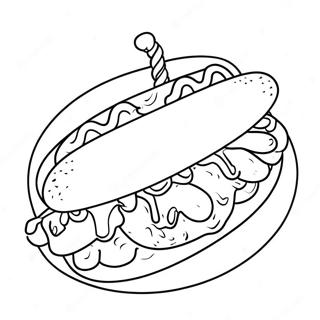 Hot Dog Ausmalbild 19818-18504