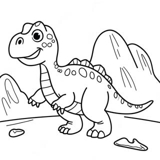 Dinosaurier Ausmalbild 1-2