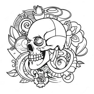 Coole Gangsta Tattoo Designs Ausmalbild 2022-1662