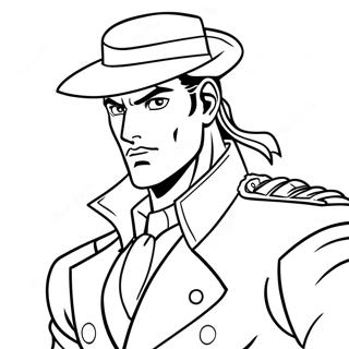 Jotaro Kujo In Aktion Ausmalbild 20322-18881