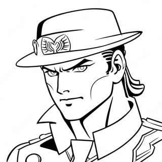 Jotaro Kujo In Aktion Ausmalbild 20322-18883