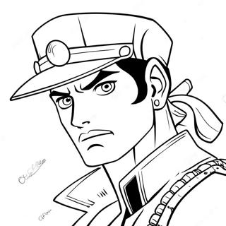 Jotaro Kujo In Aktion Ausmalbild 20322-18884