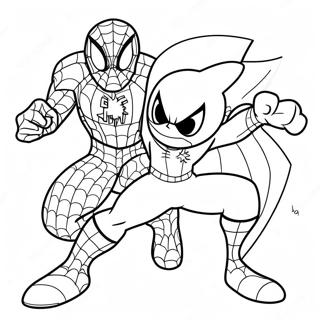 Spiderman Und Sonic Team Up Ausmalbild 20422-18962