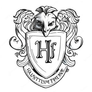 Hufflepuff Wappen Ausmalbild 20461-18992