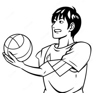 Kageyama Tobio Der Den Ball Spielt Ausmalbild 20662-19153