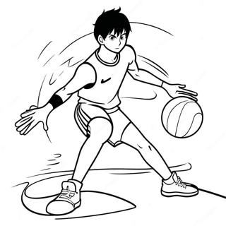 Kageyama Tobio Der Den Ball Spielt Ausmalbild 20662-19154