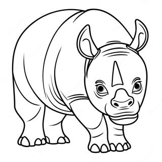 Nashorn Ausmalbilder