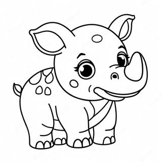 Susses Baby Nashorn Ausmalbild 20953-19380