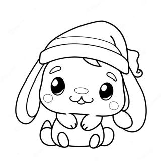 Cinnamoroll Mit Weihnachtsmutze Ausmalbild 20963-19388