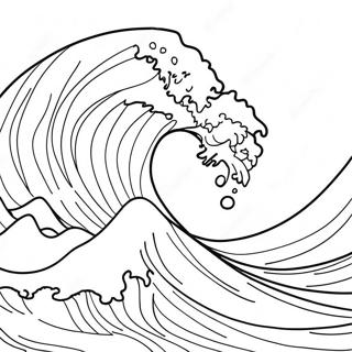 Massive Tsunami Welle Ausmalbild 21033-19442