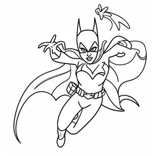 Batgirl In Aktion Ausmalbild 21083-19477