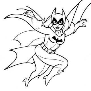 Batgirl In Aktion Ausmalbild 21083-19478