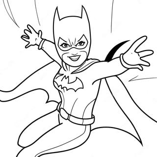 Batgirl In Aktion Ausmalbild 21083-19479