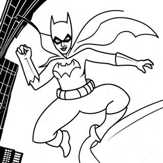 Batgirl In Aktion Ausmalbild 21083-19480