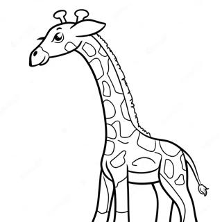 Giraffe Mit Riesigem Hals Ausmalbild 2122-1742