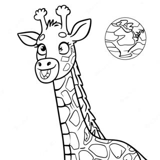 Giraffe Mit Riesigem Hals Ausmalbild 2122-1743