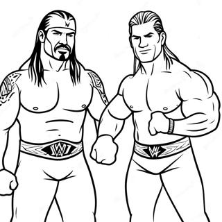 Wwe Superstars In Aktion Ausmalbild 21273-19630