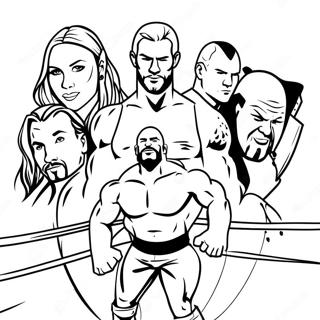 Wwe Superstars In Aktion Ausmalbild 21273-19631