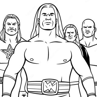 Wwe Superstars In Aktion Ausmalbild 21273-19632