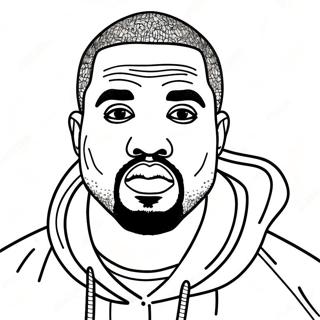 Kanye West Ausmalbild 21292-19644