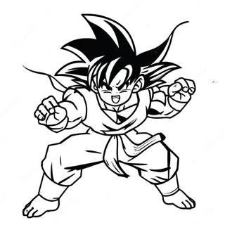 Goku In Epischer Kampfpose Ausmalbild 21313-19661