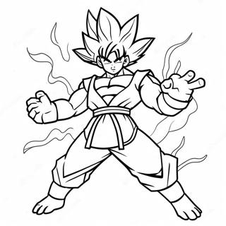 Goku In Epischer Kampfpose Ausmalbild 21313-19662