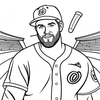 Bryce Harper Ausmalbild 21352-19691