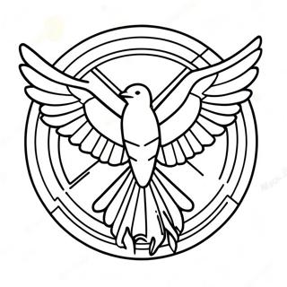 Hunger Games Logo Ausmalbild 21562-20003