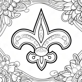 New Orleans Saints Logo Ausmalbild 21832-20218