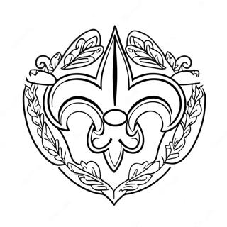 New Orleans Saints Logo Ausmalbild 21832-20220