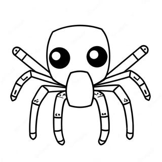 Minecraft Spinne Ausmalbild 21862-20243