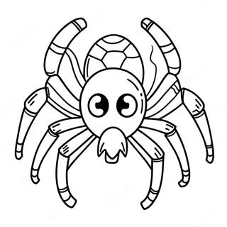 Minecraft-Spinne Malvorlagen