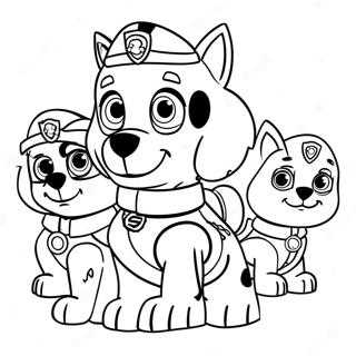 Charmante Paw Patrol Charaktere Ostern Ausmalbild 21873-20253