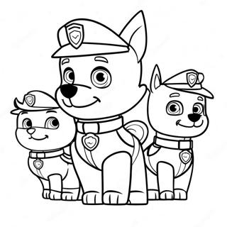 Charmante Paw Patrol Charaktere Ostern Ausmalbild 21873-20255