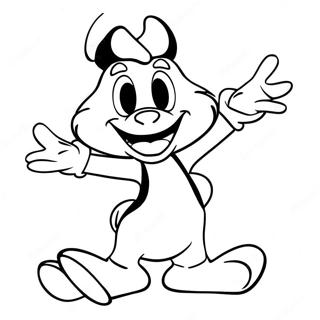 Yakko Warner In Einer Lustigen Pose Ausmalbild 21893-20269